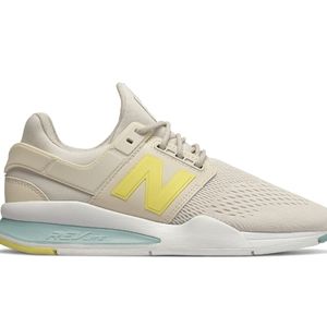 New Balance 247v2 Tritium Size 9 Womens Blue Running Shoes Sneakers Yellow.